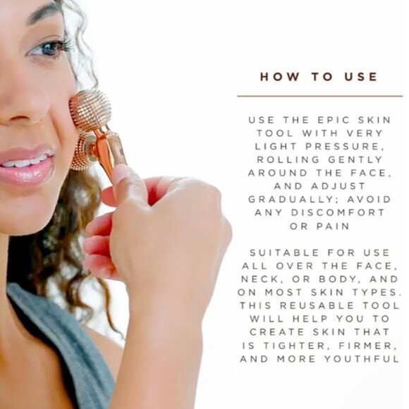 NEW Osmosis Epic Skin Tool Diamond Roller Skincare Face Neck Body Gentle Safe - Picture 6 of 11